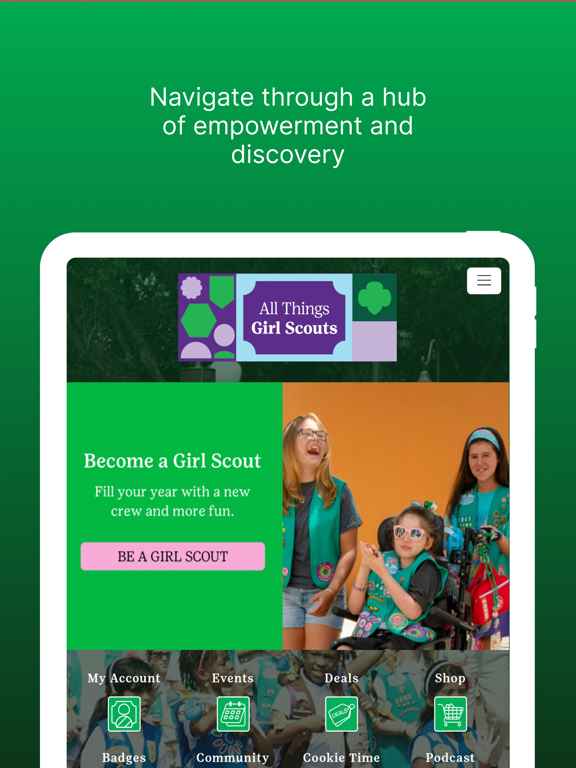 All Things Girl Scouts iPad screenshot 1 - Lifestyle app