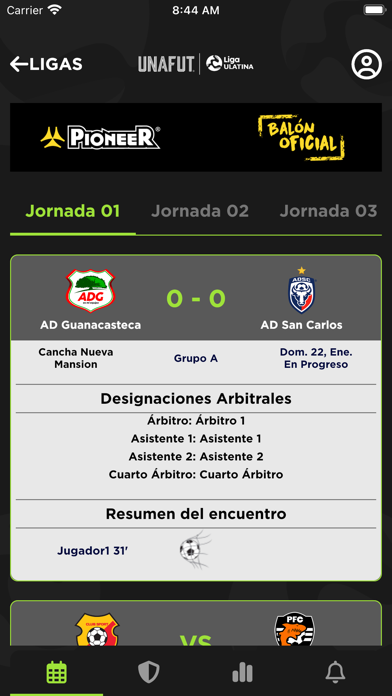 UNAFUT Liga ULATINA Screenshot