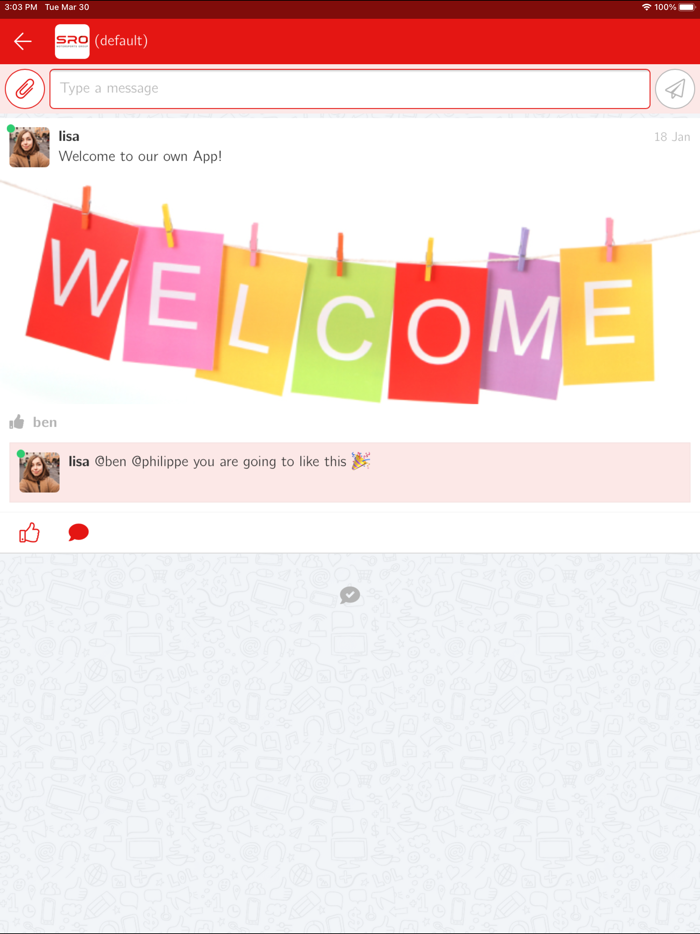 SRO Motorsports Messaging