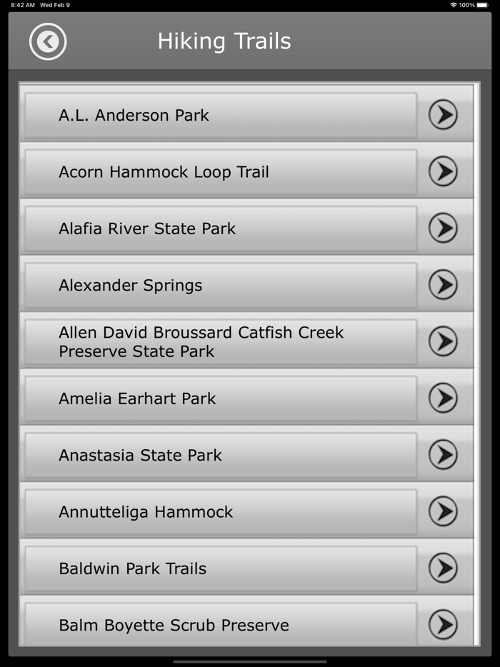 Florida -Camping andTrailsParks