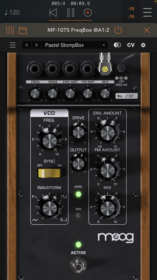 #2. MF-107S FreqBox (iOS) Podle: Moog Music Inc.