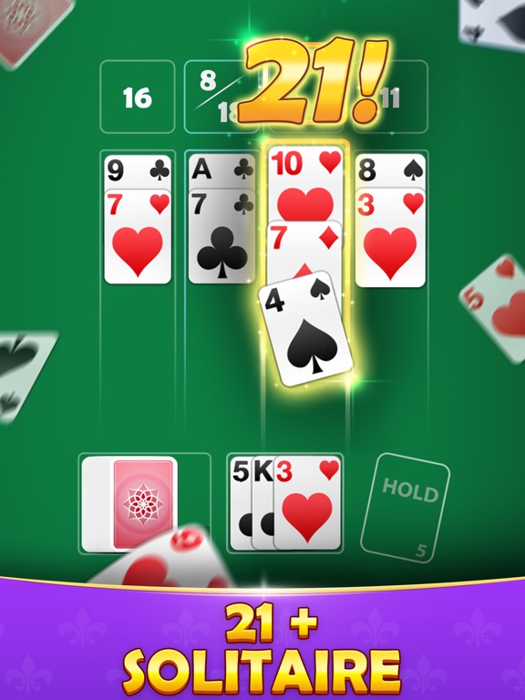 21 Solitaire: Cash Card Game