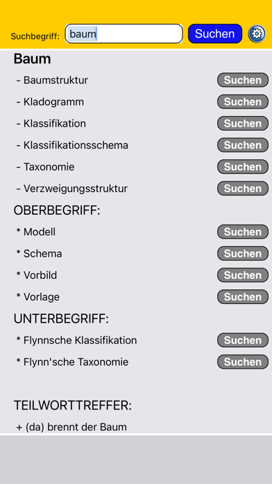 Thesaurus-Deutsch Screenshot