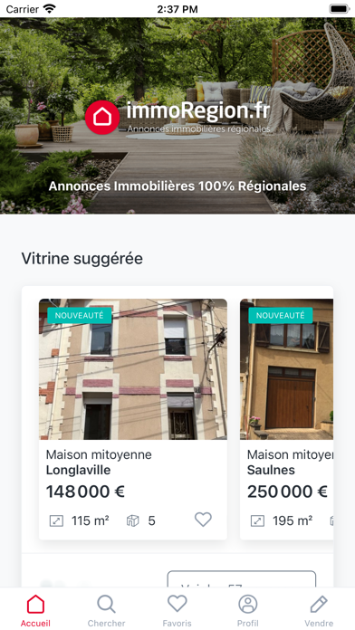 immoRegion Immobilier Régional Screenshot