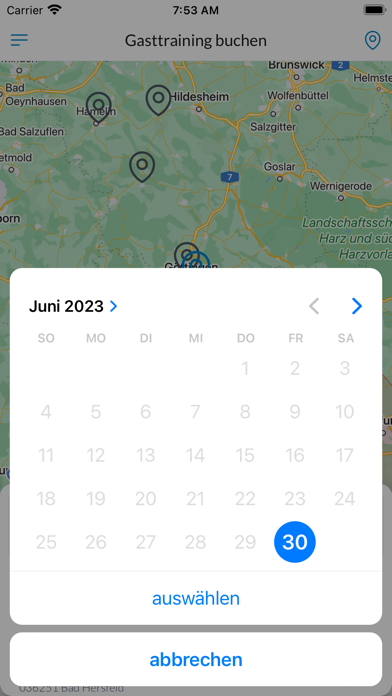 DSSV Gasttraining Screenshot