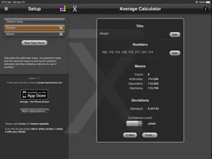 Average Calculator HD screenshot #1 for iPad