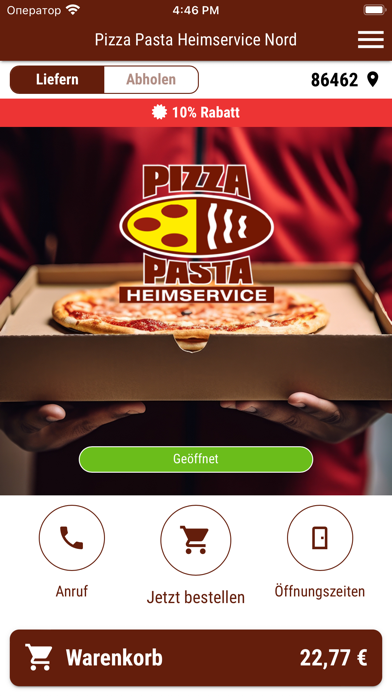 Pizza Pasta Heimservice Nord Screenshot