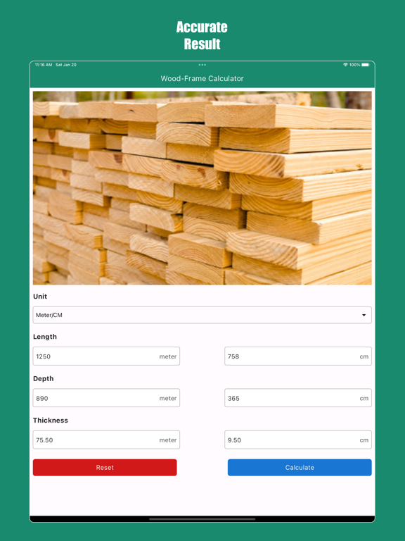 Screenshot #6 pour Wood Frame Calculator