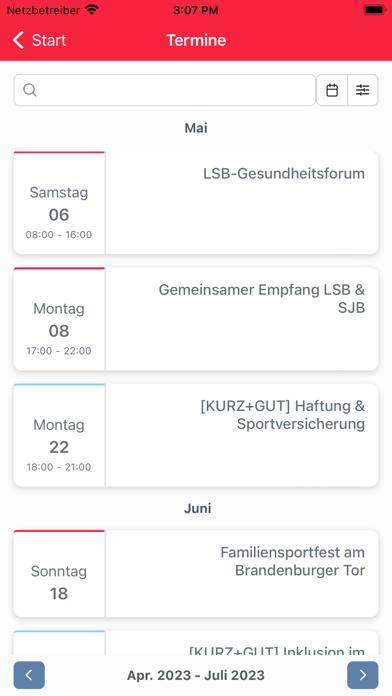 Landessportbund Berlin e. V. Screenshot
