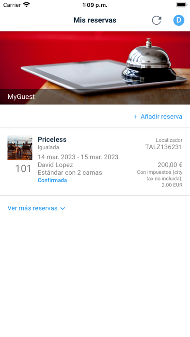 EHS MyGuest Screenshot
