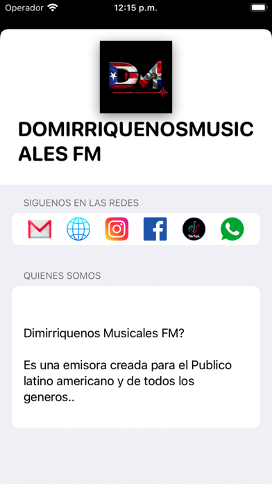 Domirriquenos Musicales Fm Screenshot