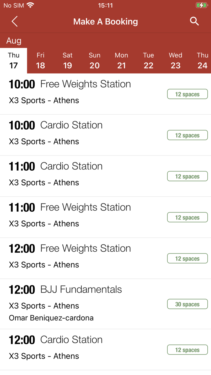 X3 Sports Member App