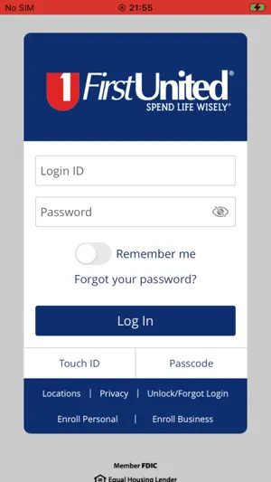 First United Bank Mobile screenshot 1