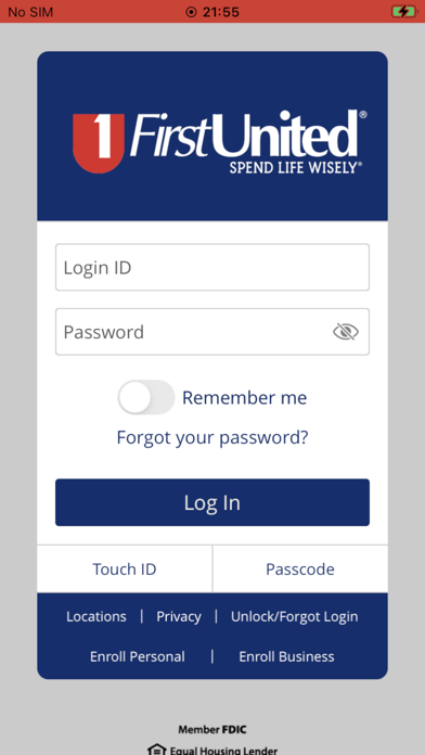 First United Bank Mobile Screenshot