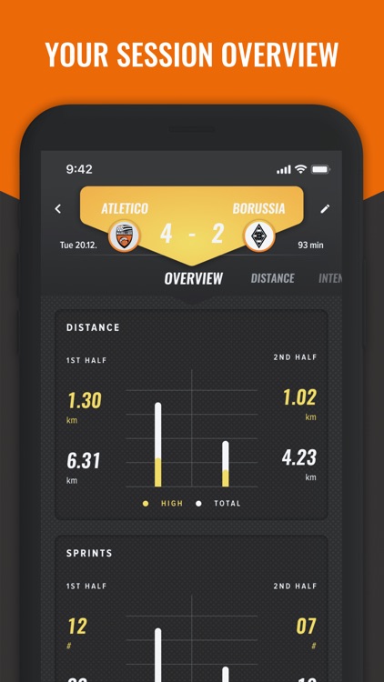 TRACKTICS Player for football