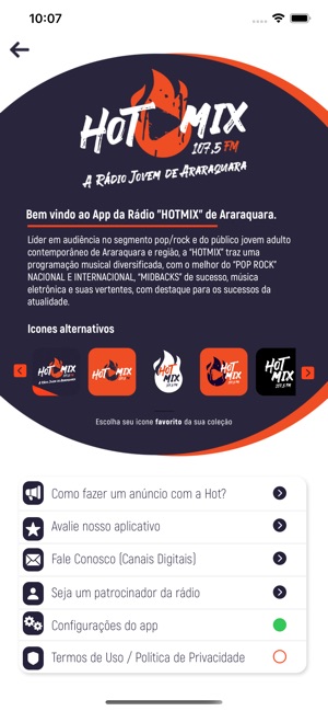 Rádio Hot Mix 107.5 FM - Araraquara / SP - Brasil