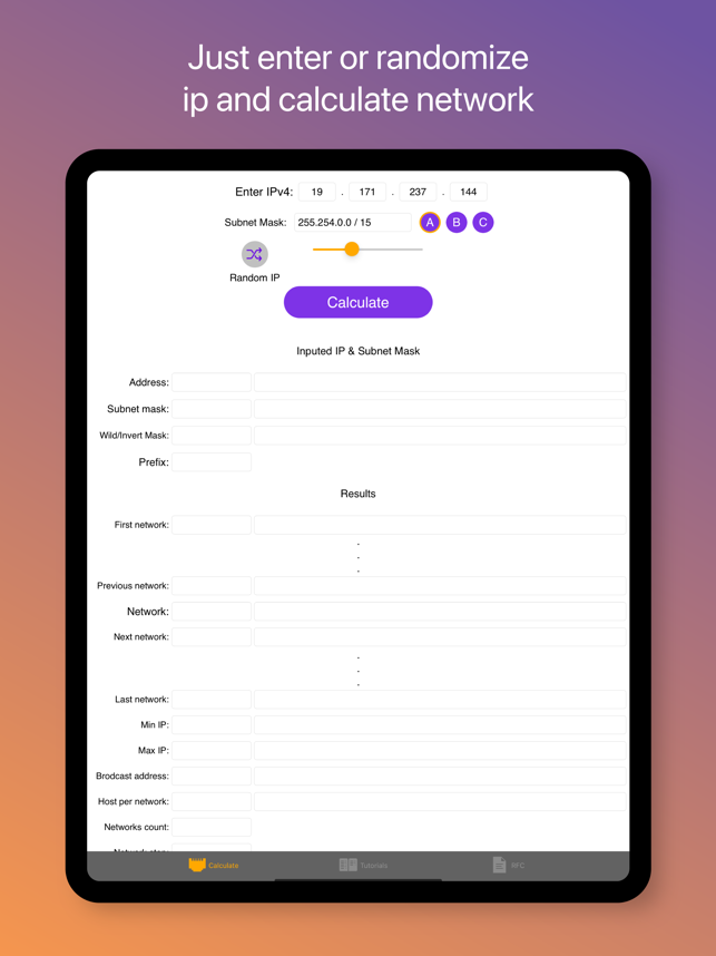 ‎IPCalc - Calculate The Network Screenshot