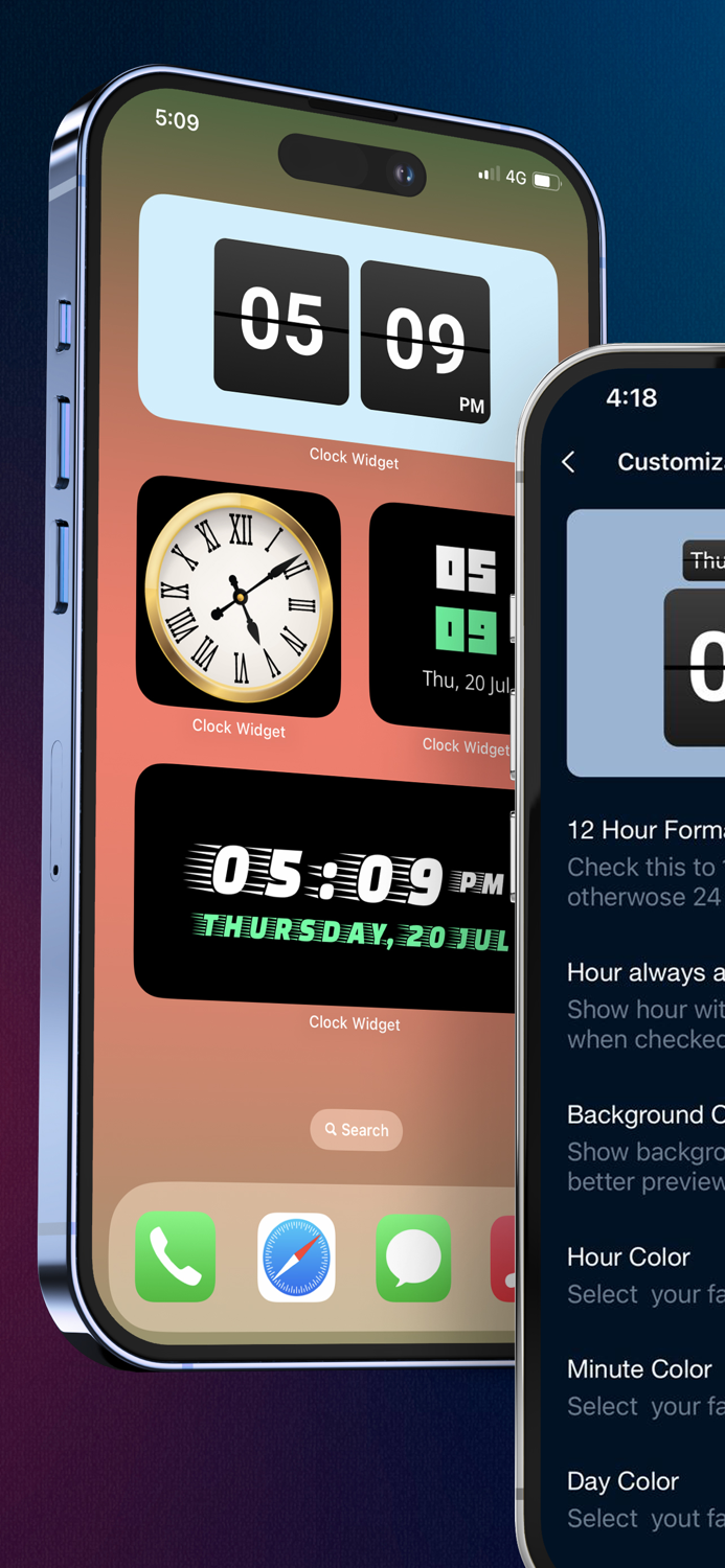 Clock Widgets - Custom Clock