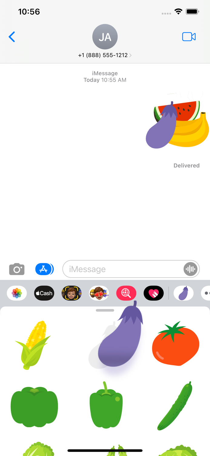 Cute vegetables and fruits