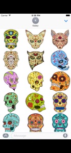 Sugar Skull Stickers screenshot #3 for iPhone