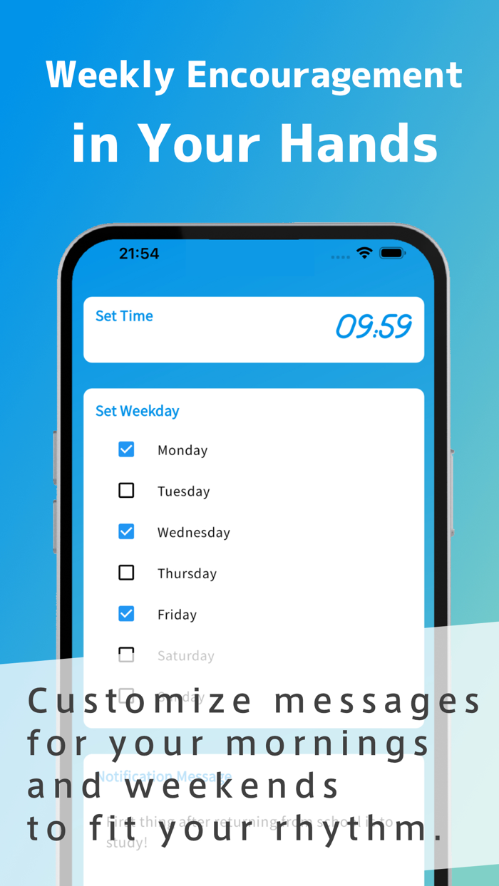 MotiMe Encouragement Alert