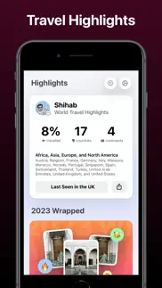 globetrotter: travel tracker iphone screenshot 1