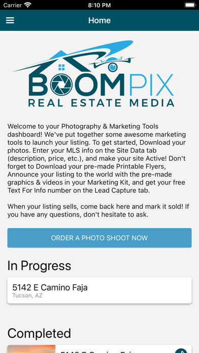 BoomPix Real Estate Media Screenshot