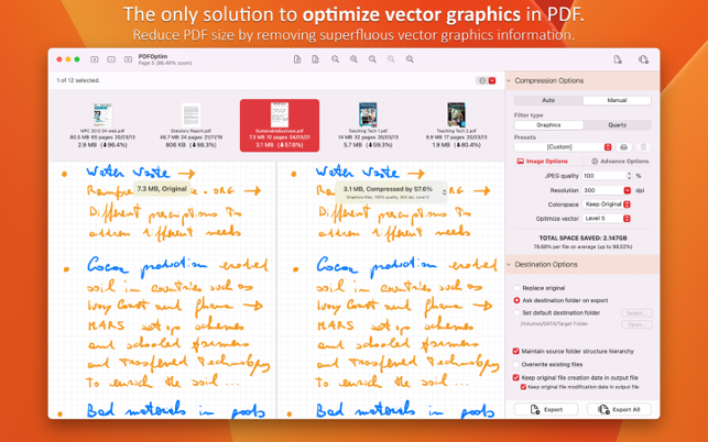 PDFOptim - Captura de tela do PDF Compressor