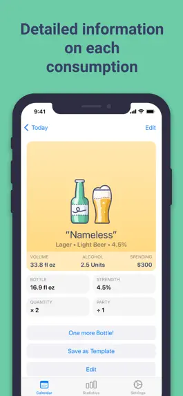 Game screenshot Alcohol drink tracker AlcoStat apk