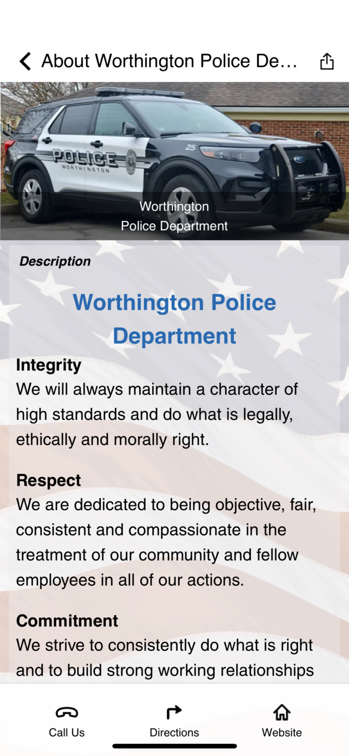 Worthington Police Department