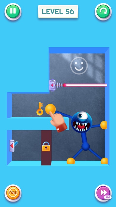 Blue Monster: Stretch Game Screenshot