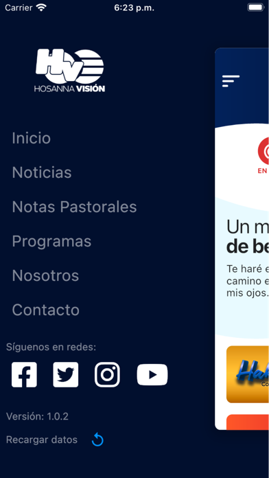 Hosanna Visión Screenshot