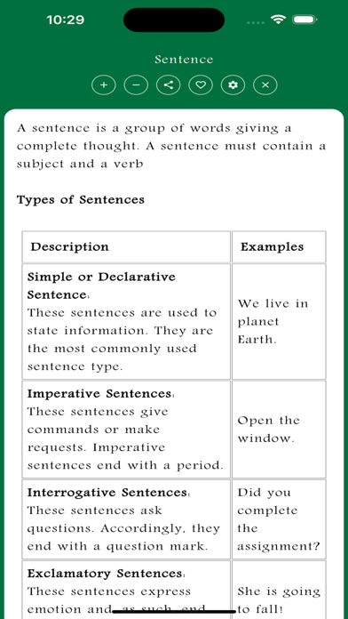 Simple English Grammar Screenshot