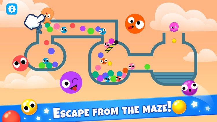 Ball maze: games for kids 2 3!