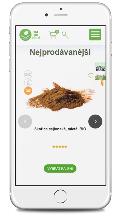 MámeChuť Raw & Bio e-shop Screenshot