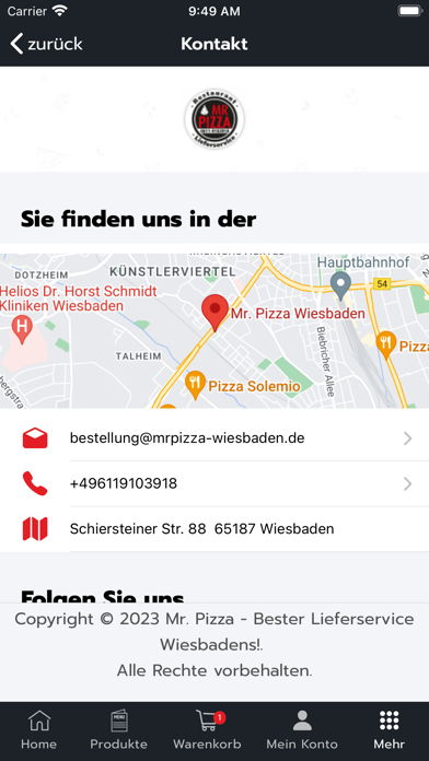 Mr. Pizza Wiesbaden Screenshot
