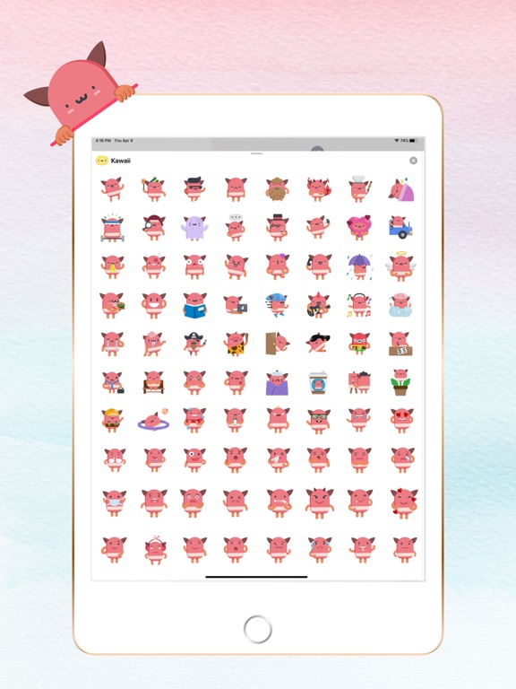 Screenshot #6 pour Cute Kawaii: iMessage Stickers