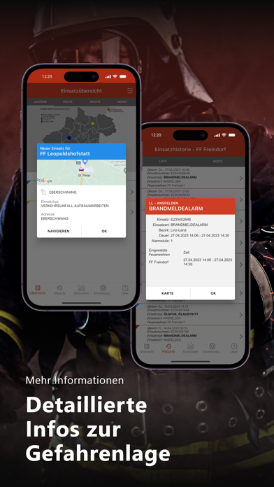 Feuerwehreinsatzinfos OÖ Screenshot
