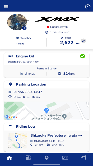 Yamaha Motorcycle Connect Screenshot
