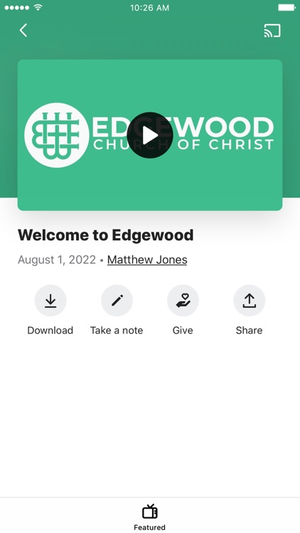 Church of Christ At Edgewood