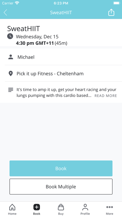 Pick It Up Fitness Screenshot