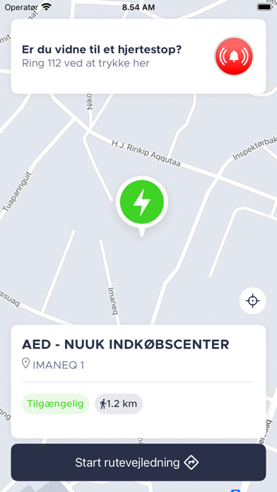 Hjertestarter.gl Screenshot