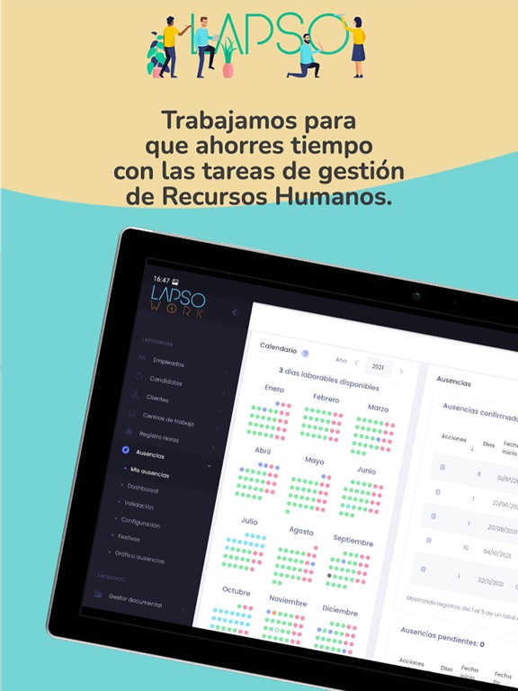 Screenshot #4 pour App Recursos Humanos Lapsowork