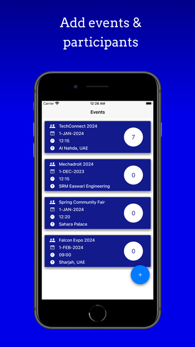 Guest Listing,Register,CheckIn Screenshot