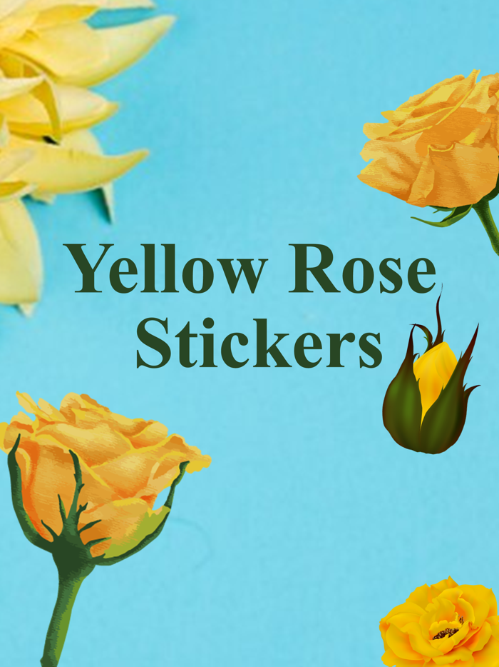 Yellow Rose Stickers