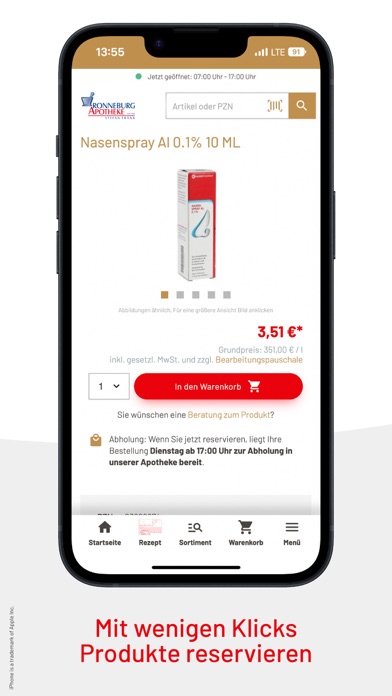 Ronneburg Apotheke Screenshot