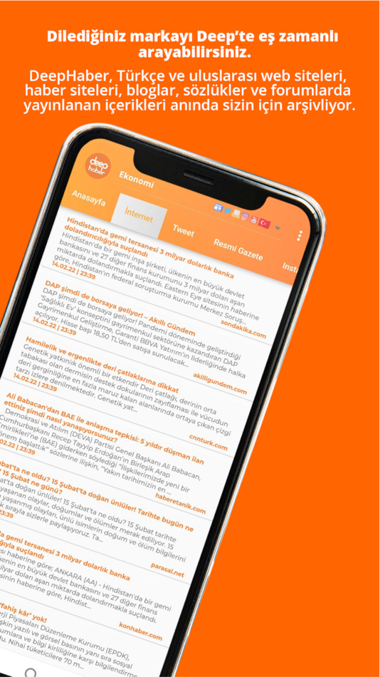 #3. Deep Haber (iOS) 由: Deep Haber Takip Analiz Ticaret Limited Sirketi