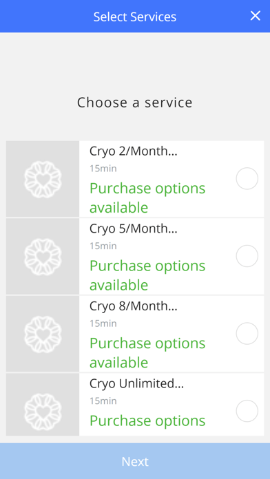 Cryo Recovery and Wellness Screenshot