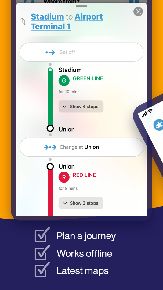 #3. Dubai Metro Interactive Map (iOS) 由: Mapway Limited
