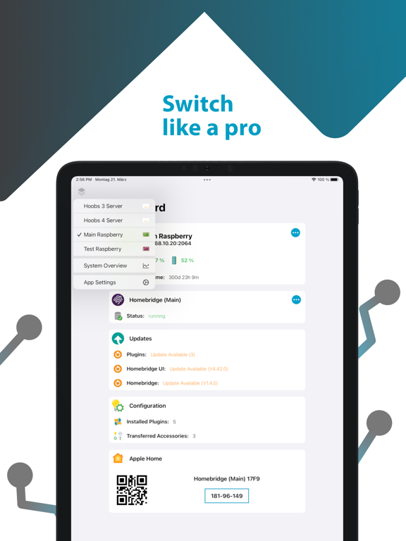 Homemanager for Homebridge iPad screenshot 9 - Utilities app